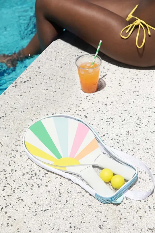 multicolore SunnyLife set racchette e palline da spiaggia Gelato
