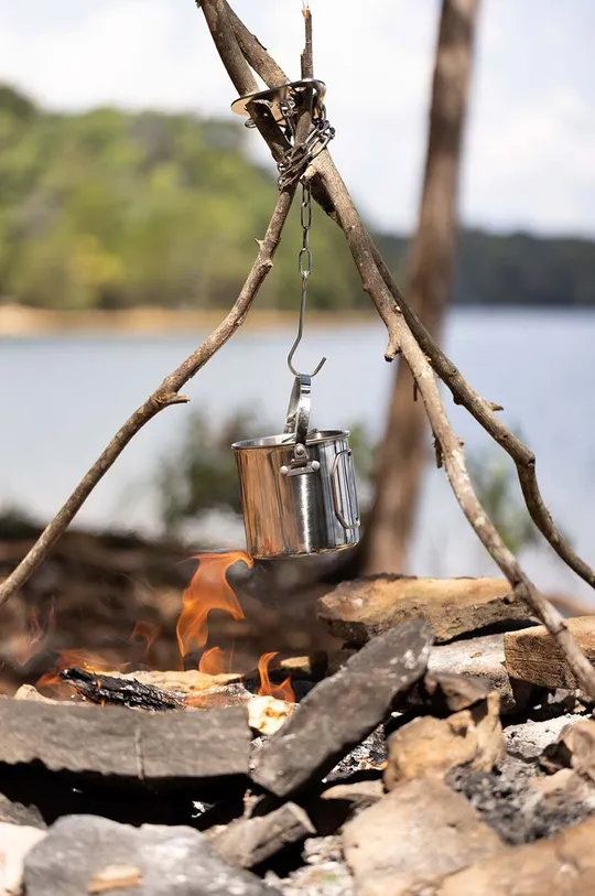 szary Gentlemen's Hardware garnek kempingowy Campfire Cooking Pot