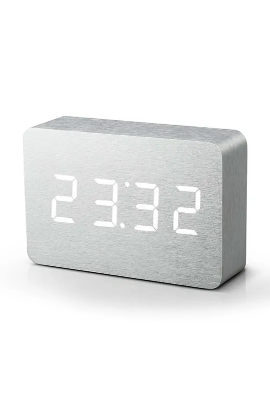 szary Gingko Design zegar stołowy Brick Click Clock Unisex