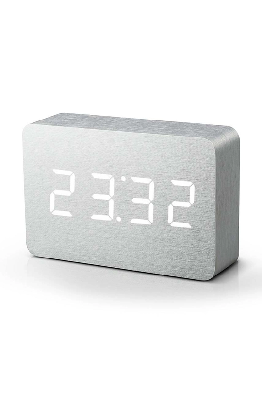 Stolové hodiny Gingko Design Brick Click Clock sivá GK15W6