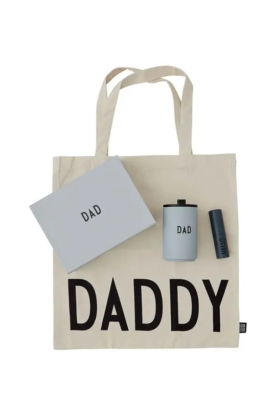 Poklon set za oca Design Letters Daddy 4-pack siva