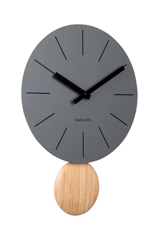 Настенные часы Karlsson Arlo серый