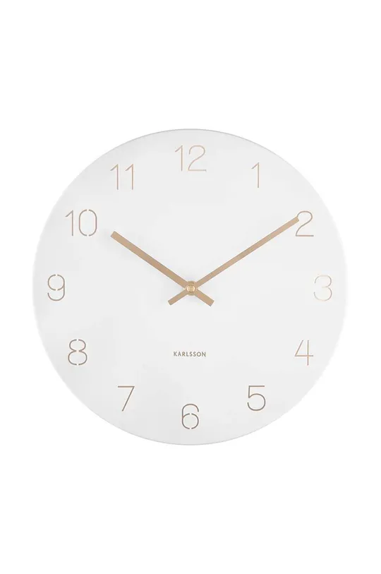 білий Настінний годинник Karlsson Charm Unisex