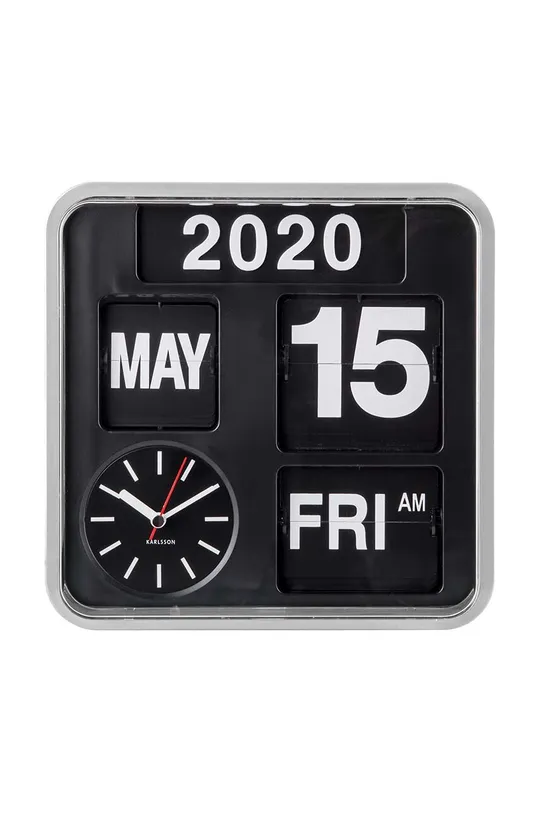 серый Настенные часы Karlsson Mini Flip Unisex