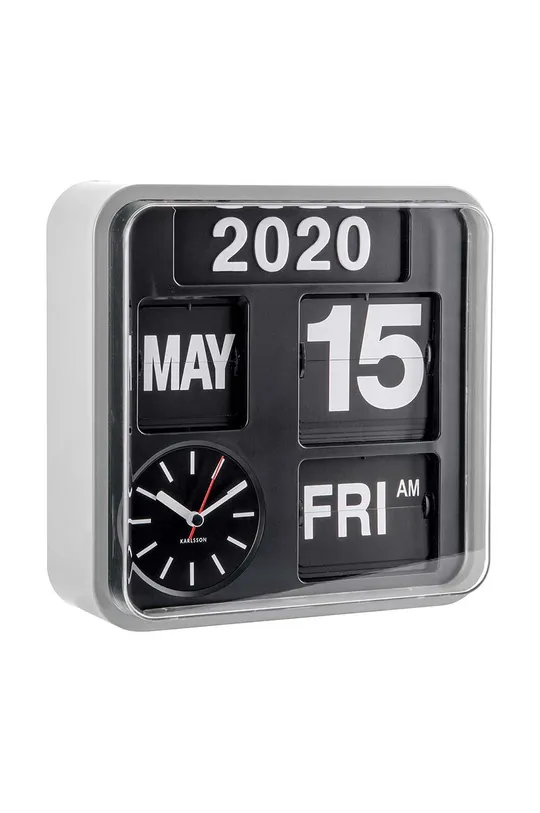 Настінний годинник Karlsson Mini Flip сірий