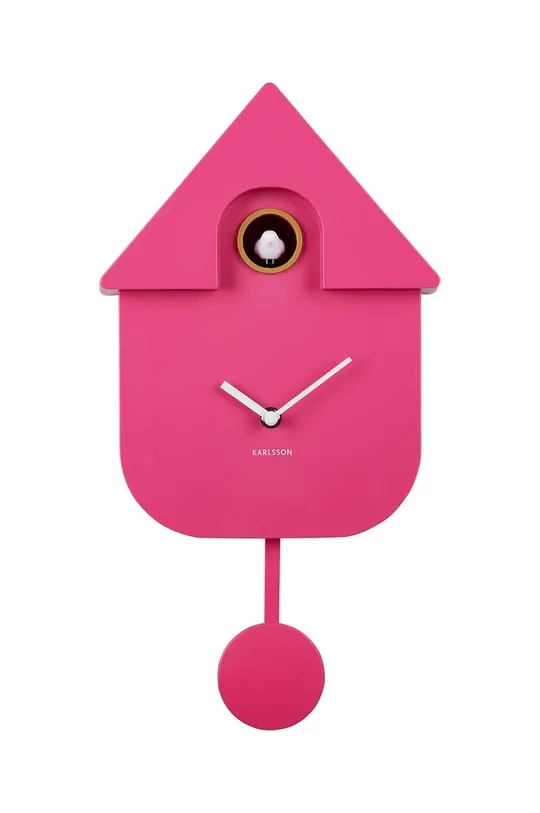 рожевий Настінний годинник Karlsson Modern Cuckoo Unisex