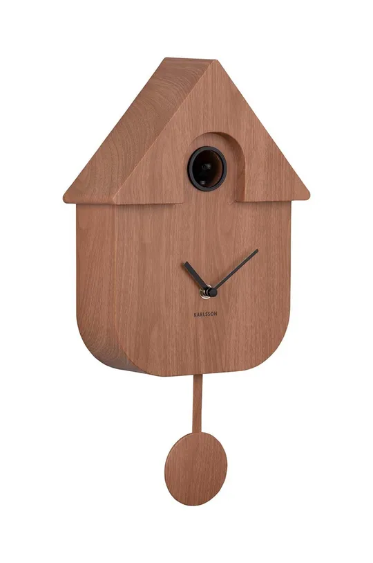 Часы с кукушкой Karlsson Modern Cuckoo коричневый