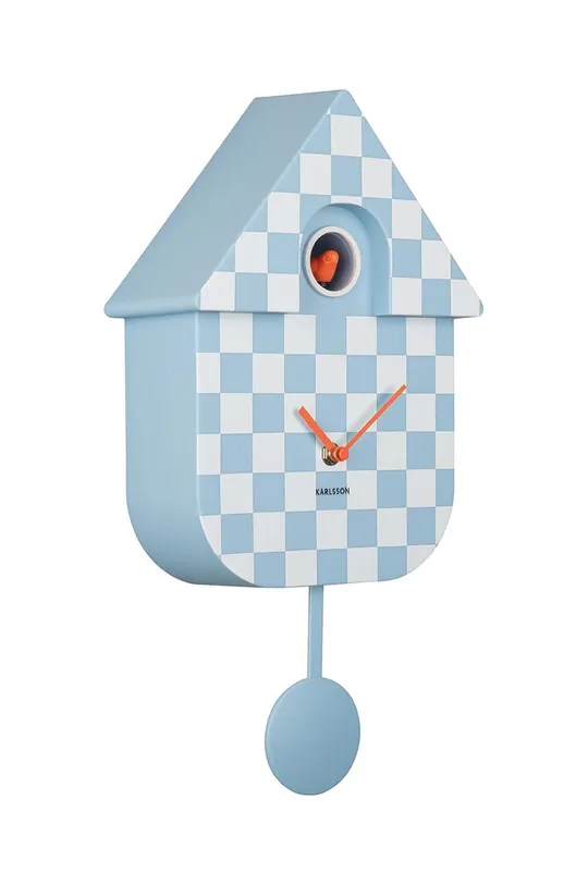 Karlsson zegar ścienny Modern Cuckoo niebieski