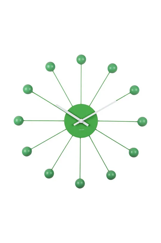 πράσινο Ρολόι τοίχου Karlsson Funky Spider Unisex