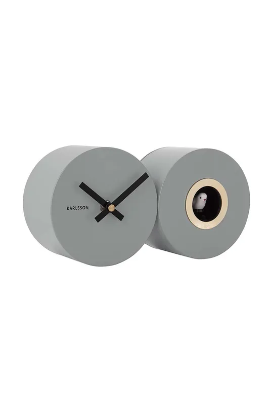 Часы с кукушкой Karlsson Duo Cuckoo серый