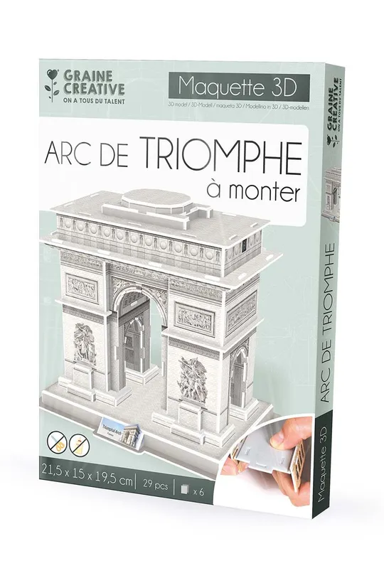 барвистий 3d-пазли Graine Creative Maquette Arc De Triomphe 54 elementy Unisex