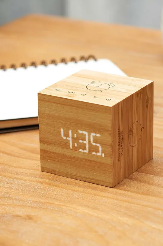 Stolni sat Gingko Design Cube Plus Clock Unisex