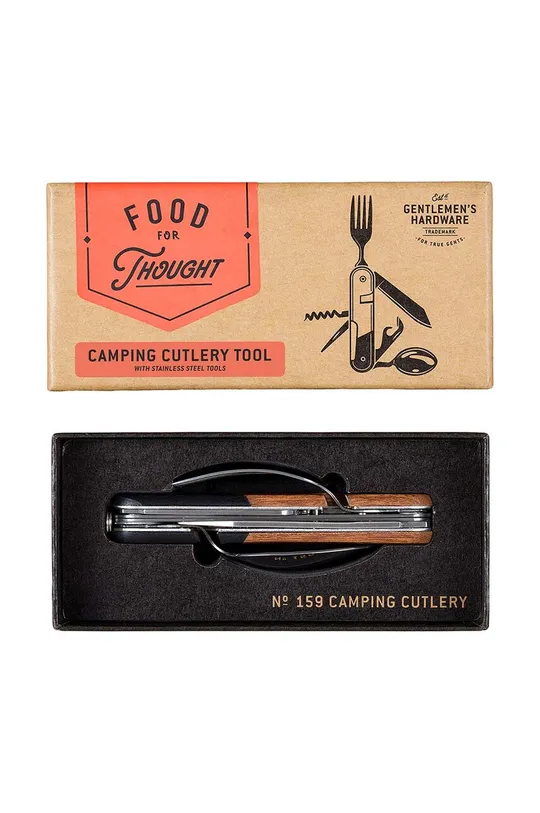 Кухонный мультиинструмент Gentlemen's Hardware Camping Cutlery Tool Дерево, Нержавеющая сталь