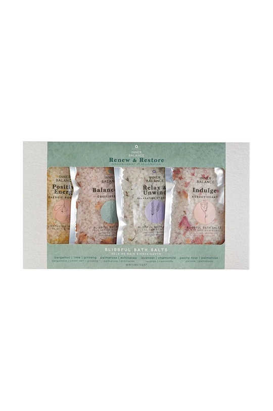 πολύχρωμο Σετ αλατιών μπάνιου Aroma Home Inner Balance Renew and Restore Bath Salts Set 4-pack Unisex