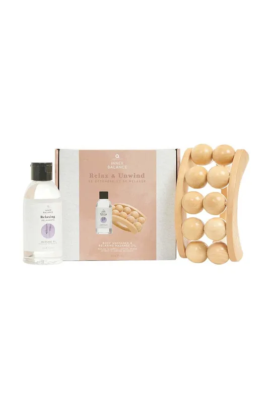 Komplet za masažo telesa Aroma Home Inner Balance Relax & Unwind Body Massage Gift Set pisana