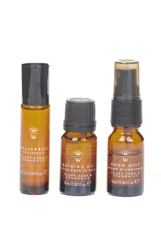 Set: sobna maglica, roll-on i ulje za kupanje Wanderflower Rest and Restore Aromatherapy 3-pack šarena