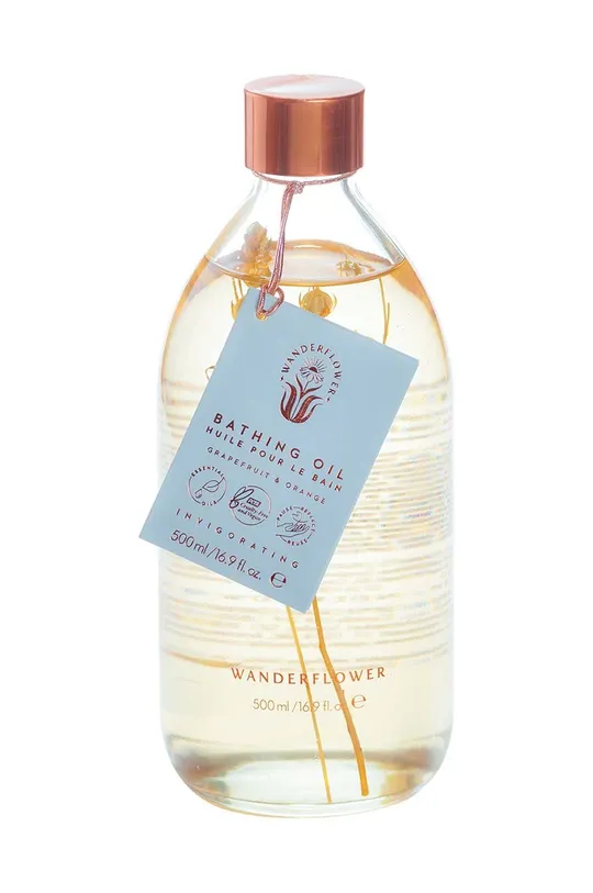 πολύχρωμο Λάδι μπάνιου Wanderflower Invigorating Grapefruit & Orange 500 ml Unisex