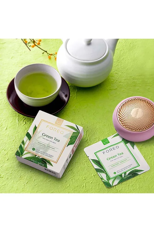 πολύχρωμο Ενεργή μάσκα ufo για λιπαρό και μικτό δέρμα FOREO Green Tea 6-pack