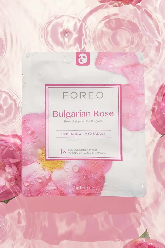 Hidratantna maska za navlaženo in poživljeno kožo FOREO Bulgarian Rose 3-pack Unisex