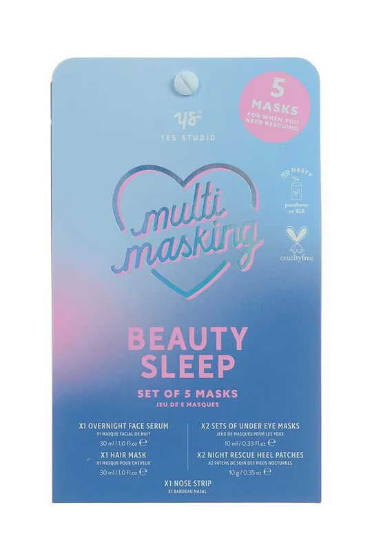 multicolor Yes Studio zestaw maseczek Beauty Sleep 5-pack Unisex