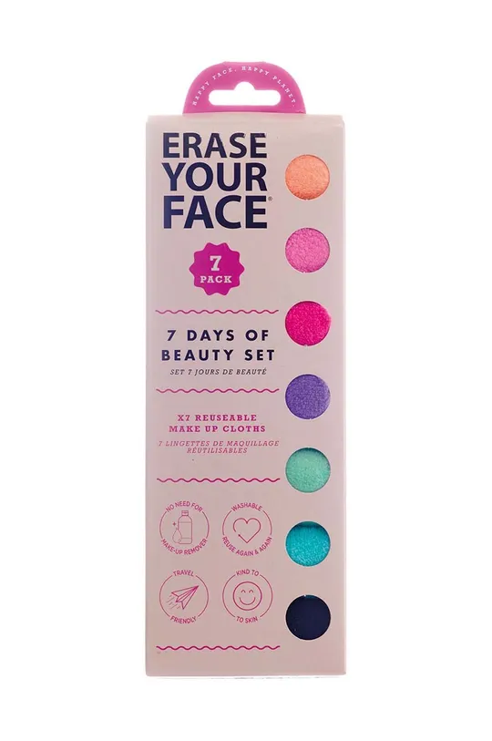 Set krpica ya uklanjanje šminke Erase Your Face Make Up Remover 7-pack Poliester