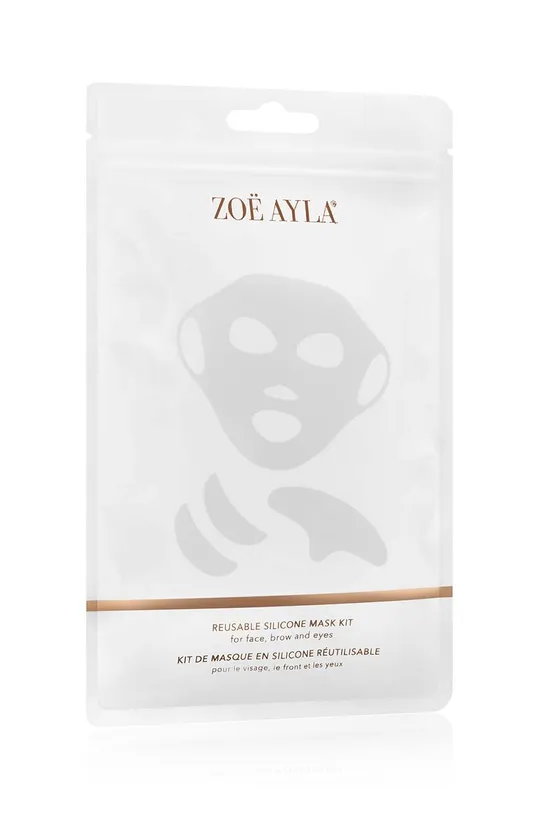 Sada opakovane použiteľných silikónových masiek Zoë Ayla Reusable Silicone Mask Kit biela