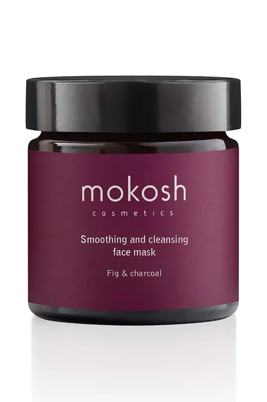 vijolična Gladilna in čistilna maska za obraz Mokosh Figa & Węgiel 60 ml Unisex