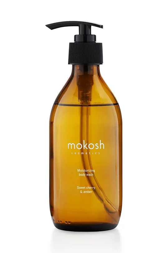 żółty Mokosh nawilżający żel do mycia ciała Wiśnia & Bursztyn 300 ml Unisex