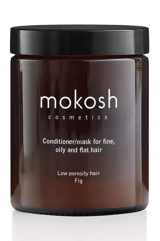 μαύρο Μαλακτικό/μάσκα για χαμηλόπορα, λεπτά, λιπαρά και πλούσια μαλλιά Mokosh Figa 180 ml Unisex