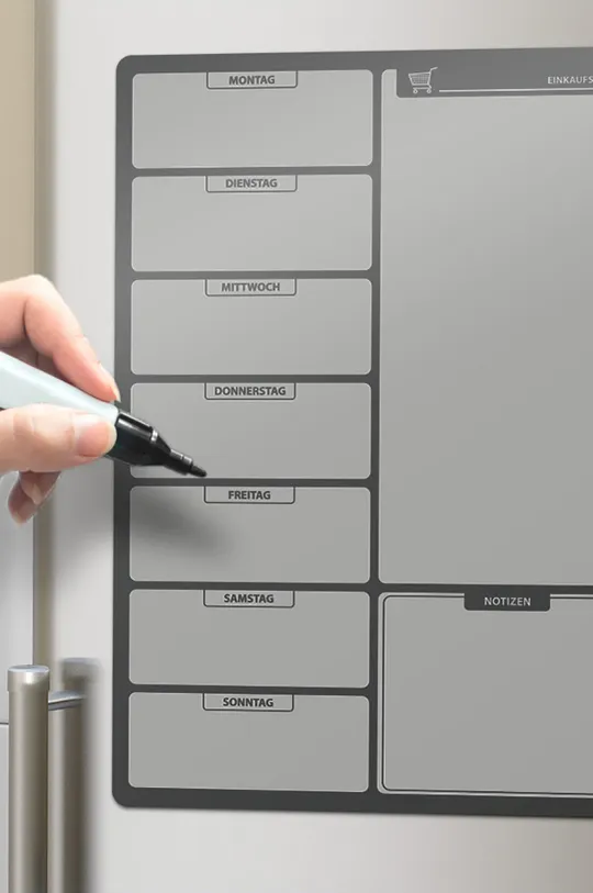 Balvi Magnetická tabuľa na chladničku sivá