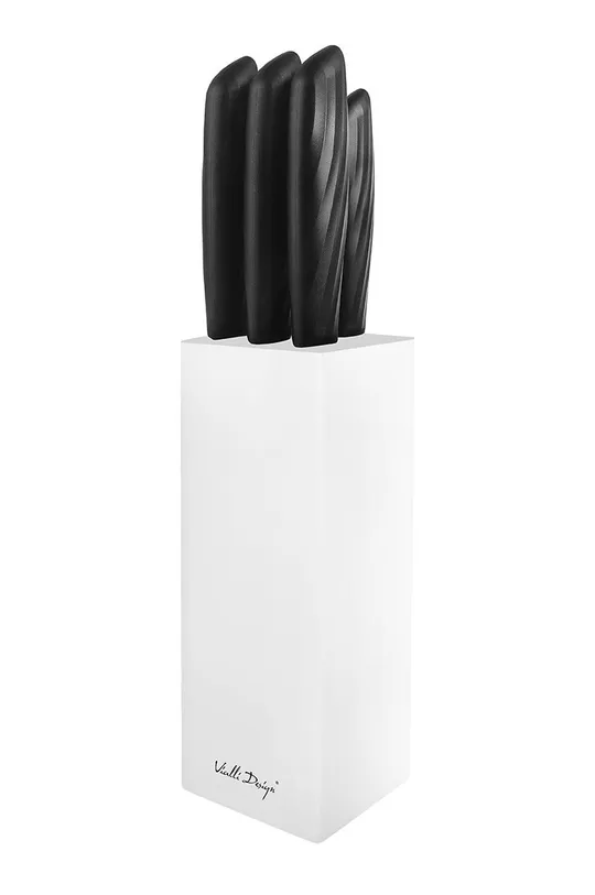 pisana Vialli Design set kuhinjskih nožev s stojalom Unisex
