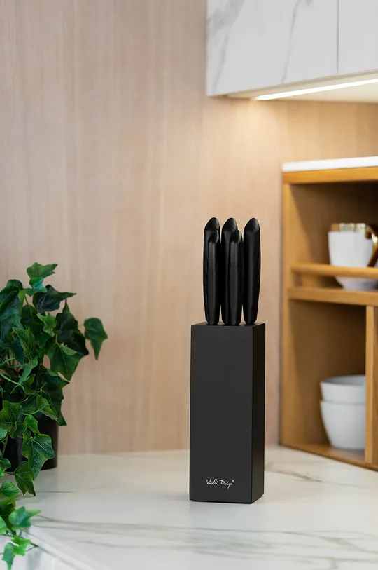 Vialli Design set kuhinjskih nožev s stojalom pisana