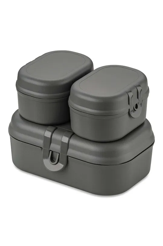 серый Koziol коробка для ланча (3-pack) Unisex