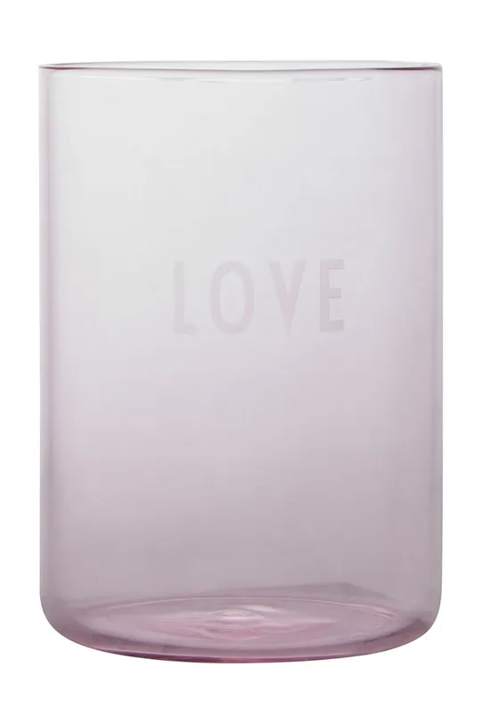 rózsaszín Design Letters Üveg 250 ml Uniszex