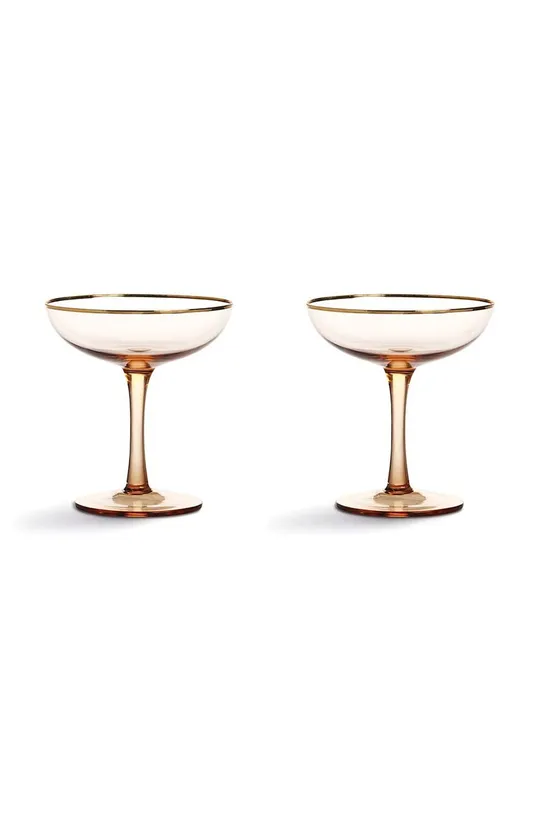 rózsaszín &k amsterdam pezsgős poharak Coupe Champagne (2 db) Uniszex