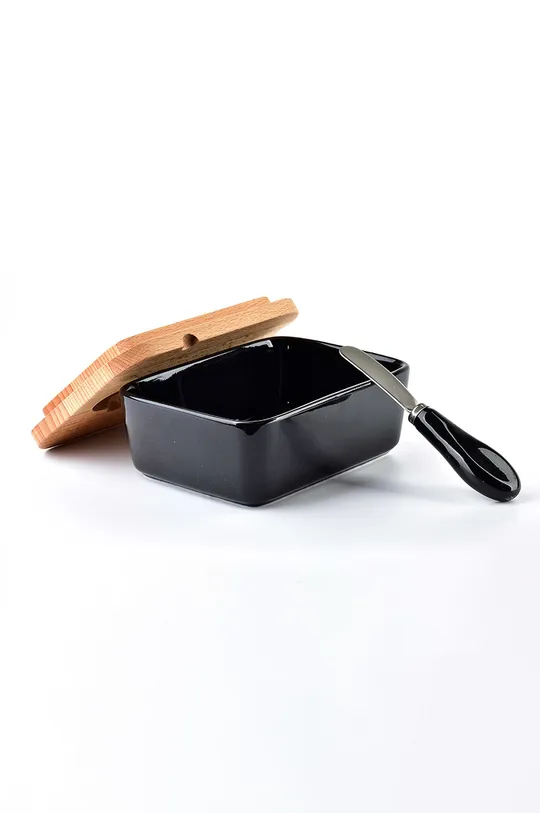 Cookini posoda za maslo z nožem črna