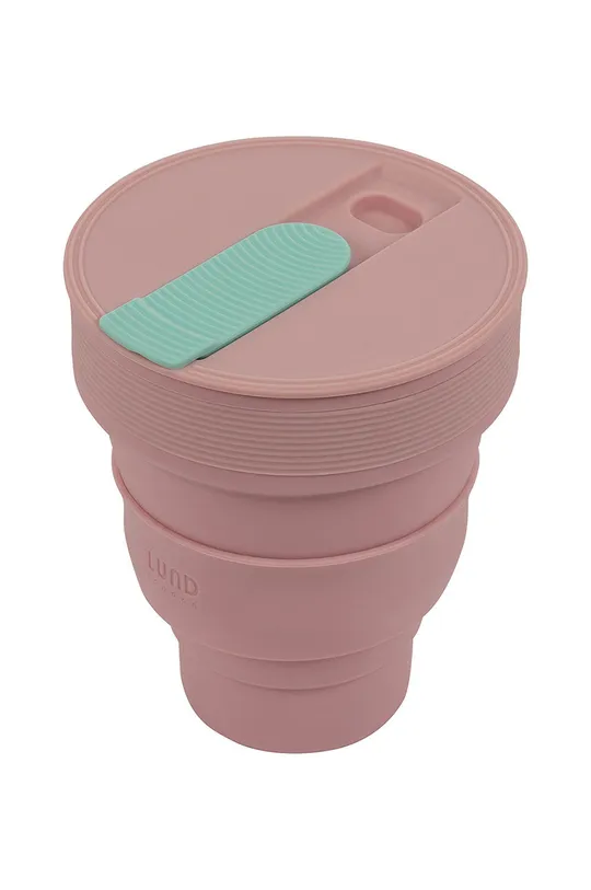 Zložljiva skodelica Lund London Collapsible Cup roza