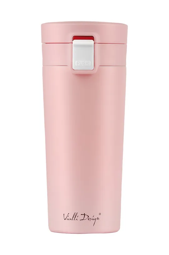 Vialli Design termosz bögre Fuoria 400 ml rózsaszín