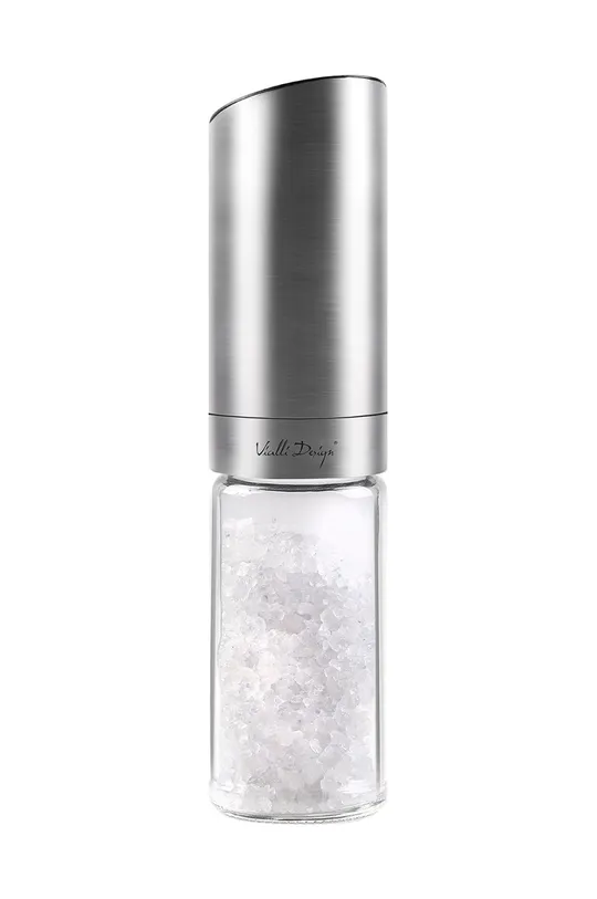 Vialli Design električni mlinček za začimbe  Nerjaveče jeklo, Steklo, Umetna masa