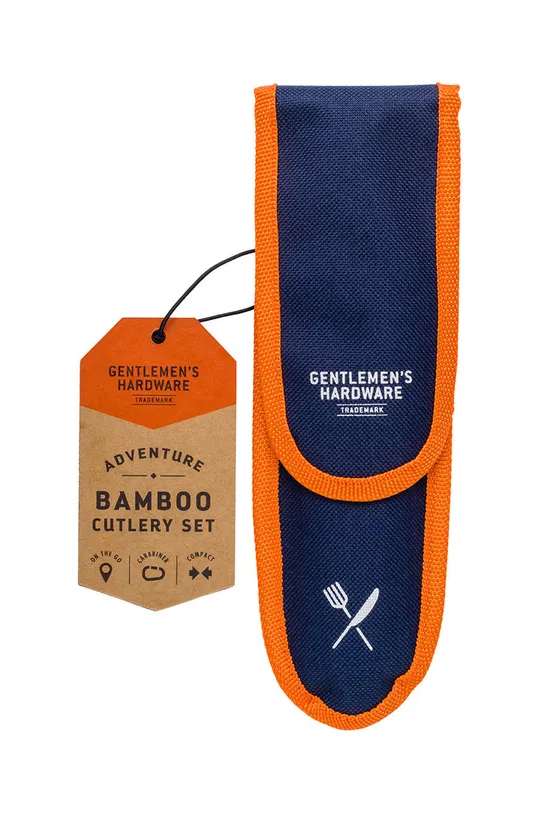 niebieski Gentlemen's Hardware Zestaw sztućców podróżnych Travel Bamboo Unisex