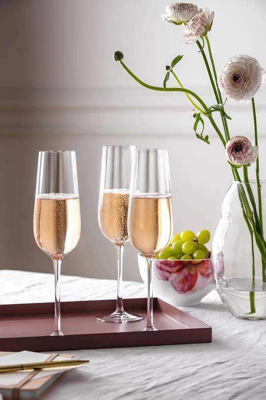 Villeroy & Boch Sada pohárov na šampanské Rose Garden (4-pack) priesvitná