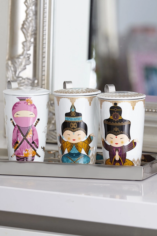 Eigenart Hrnček s infuzérom TeaEve Little Geisha  Porcelán, Nerezová oceľ