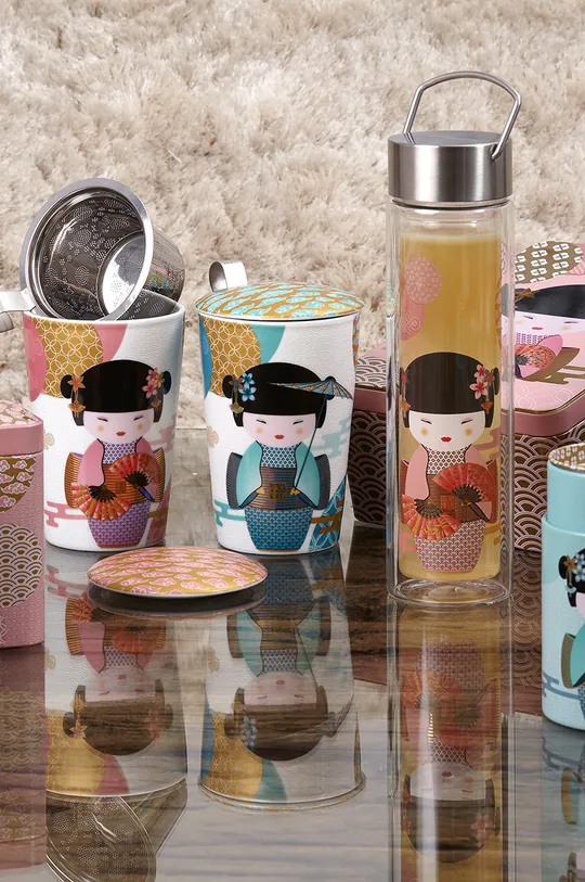 többszínű Eigenart csésze szűrővel TeaEve Little Geisha