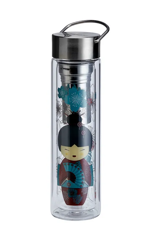 multicolor Eigenart butelka termiczna z zaparzaczem FlowTea Little Geisha Unisex