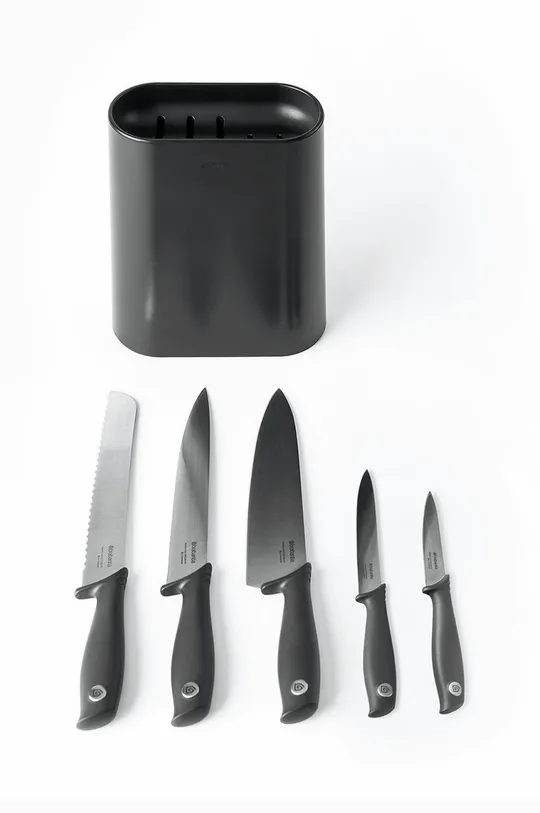 Set noževa s organizator Brabantia  Nehrđajući čelik, Sintetički materijal