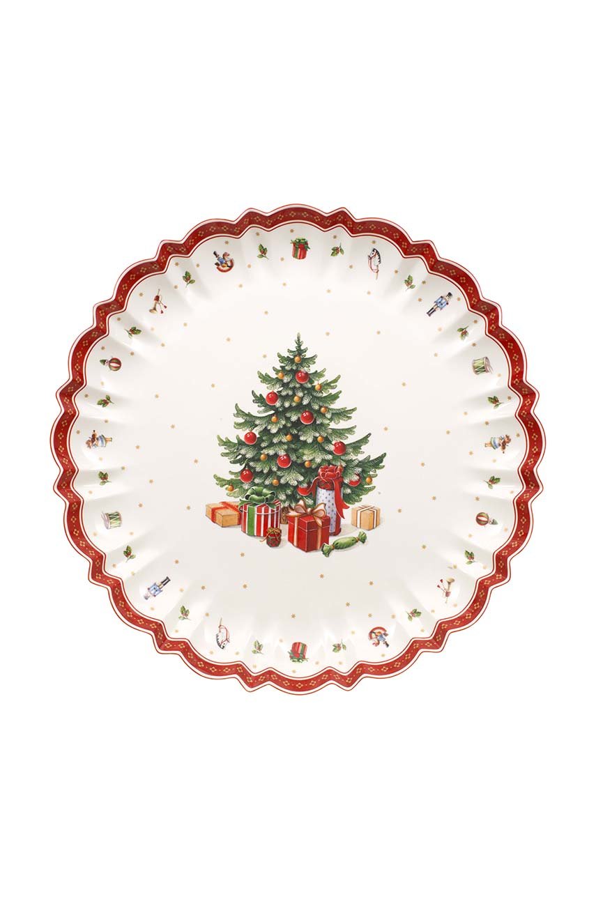 Bol Villeroy Boch Petit Bol Villeroy & Boch Toy's Delight - Porcelaine Premium Blanc/Rouge/Doré - Lavable Main/Micro-ondes Villeroy Et Boch Noel