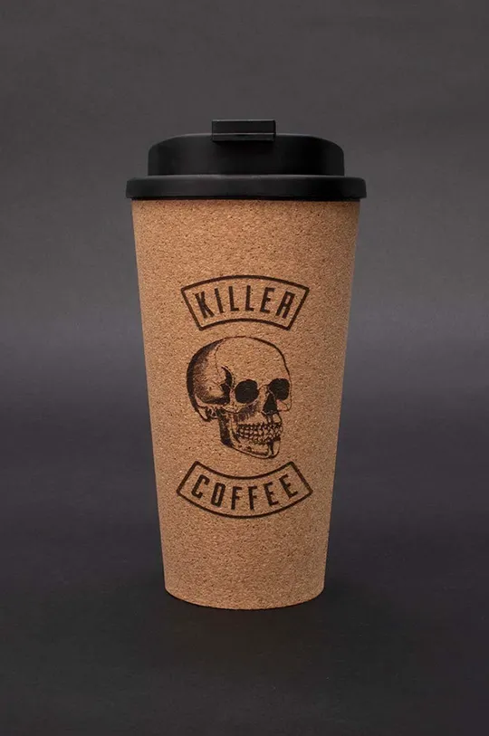 Κούπα καφέ Luckies of London killer coffee  Πολυπροπυλένιο, Καπάκι