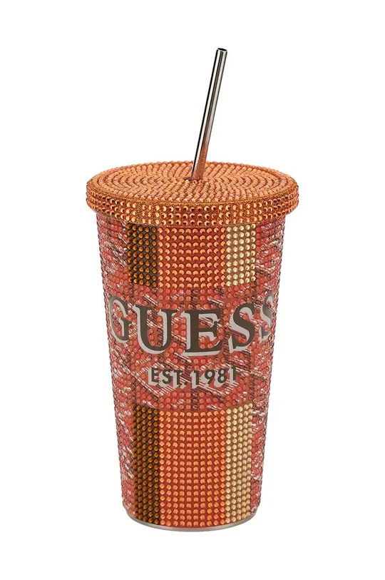 πορτοκαλί Κύπελλο με καπάκι Guess Unisex