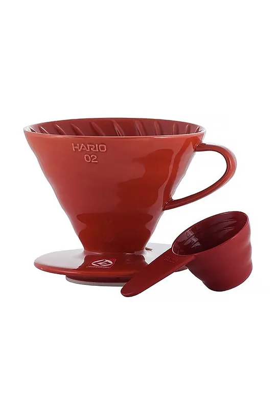 červená Prekvapkávač na kávu Hario V60-02 Unisex