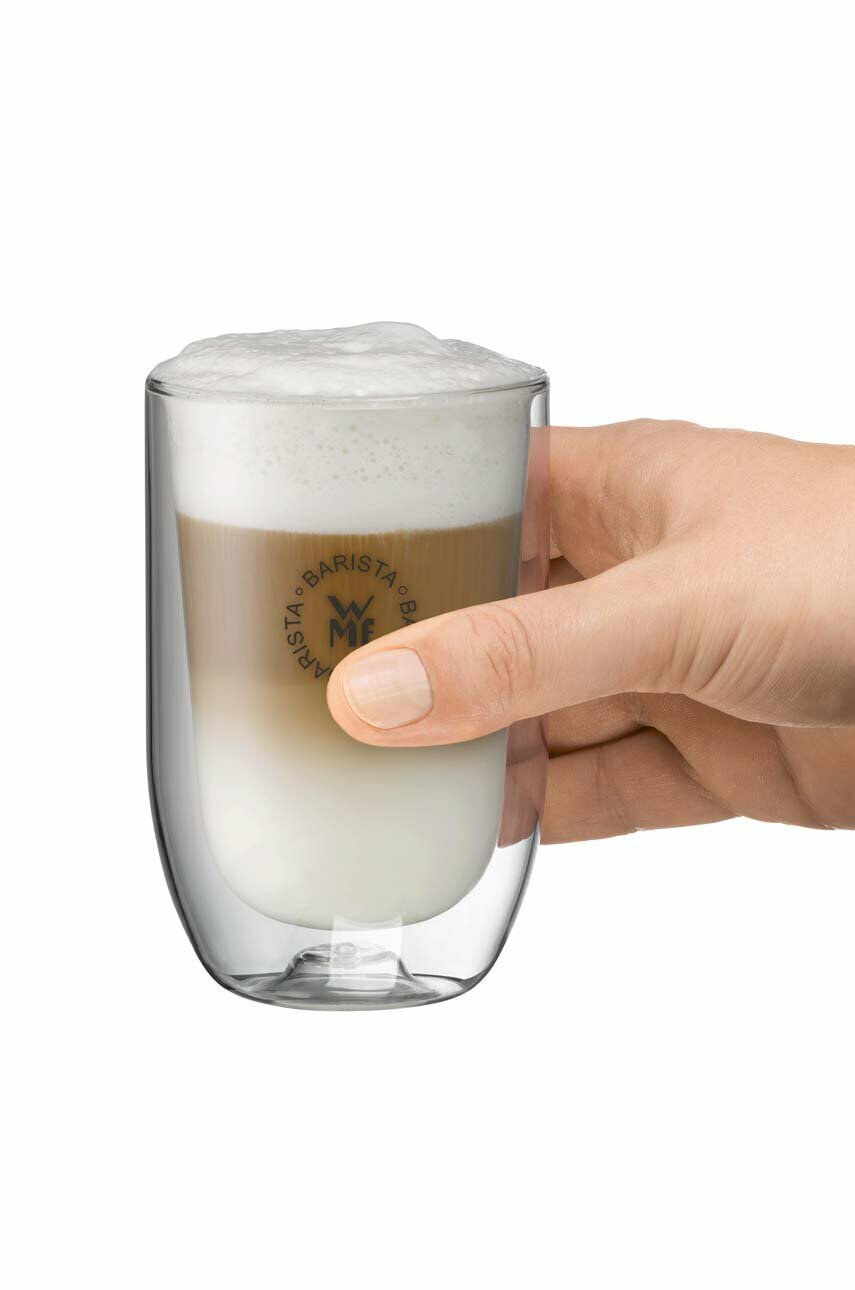 WMF Barista Latte Macchiato 0951722040 Service à café 2 verres en verre résistant à la chaleur à double paroi Design élégant sans condensation Passe au lave-vaisselle WMF Barista Latte Macchiato 0951722040 Service à café 2 verres en verre résistant à la chaleur à double paroi Design élégant sans condensation Passe au lave-vaisselle